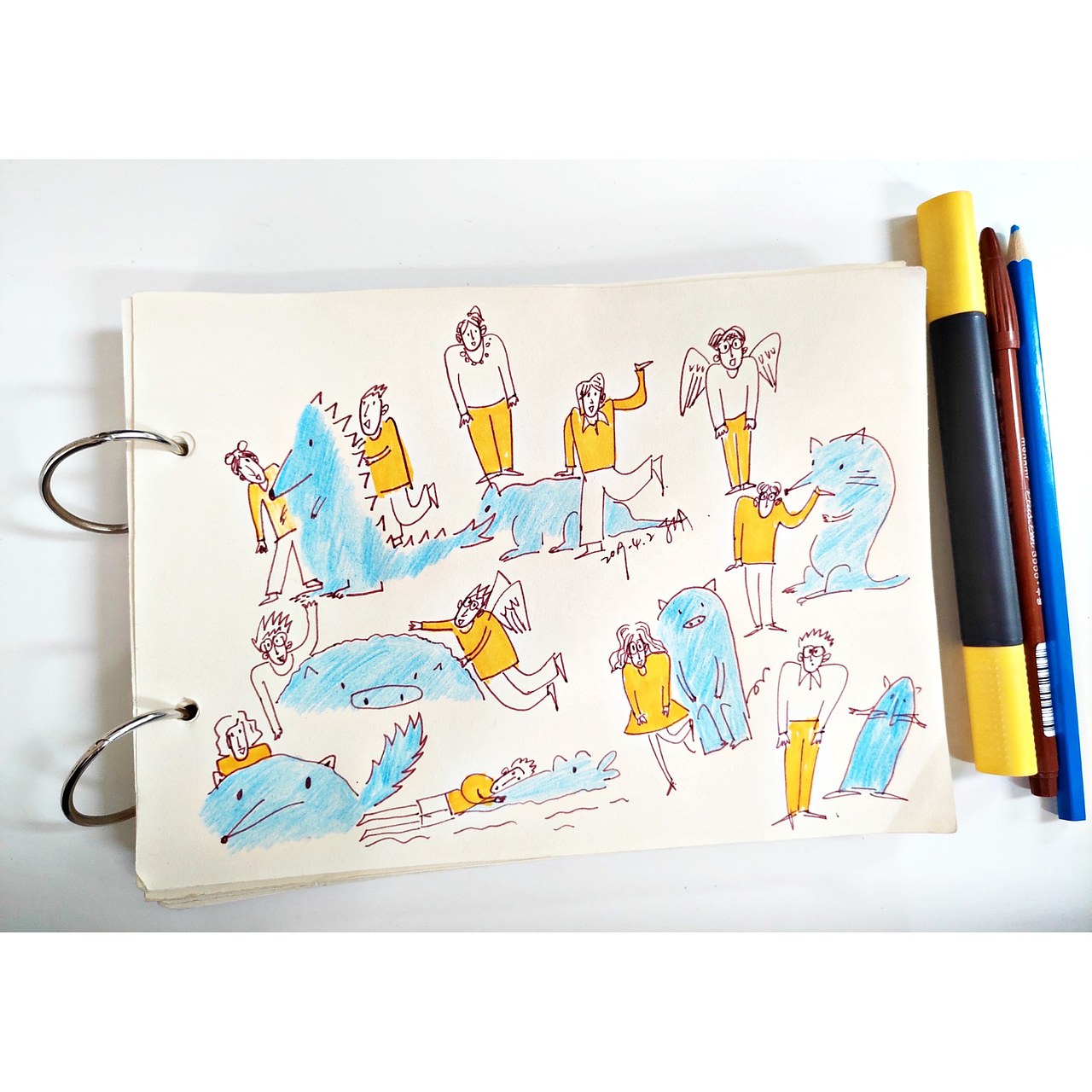 一些小练习（图ZMTgzMjE0MzA4） - 艺术插画 - 站酷设计师梦游野狗原创素材 - 站酷ZCOOL