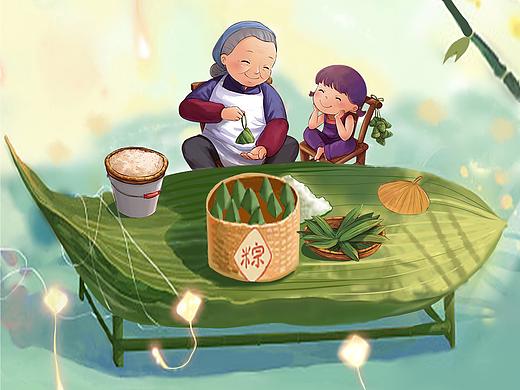 憶端午（個人主頁-ZNTMzMTI3NDg=） - 商業(yè)插畫 - 站酷設計師lostlee原創(chuàng)素材 - 站酷ZCOOL