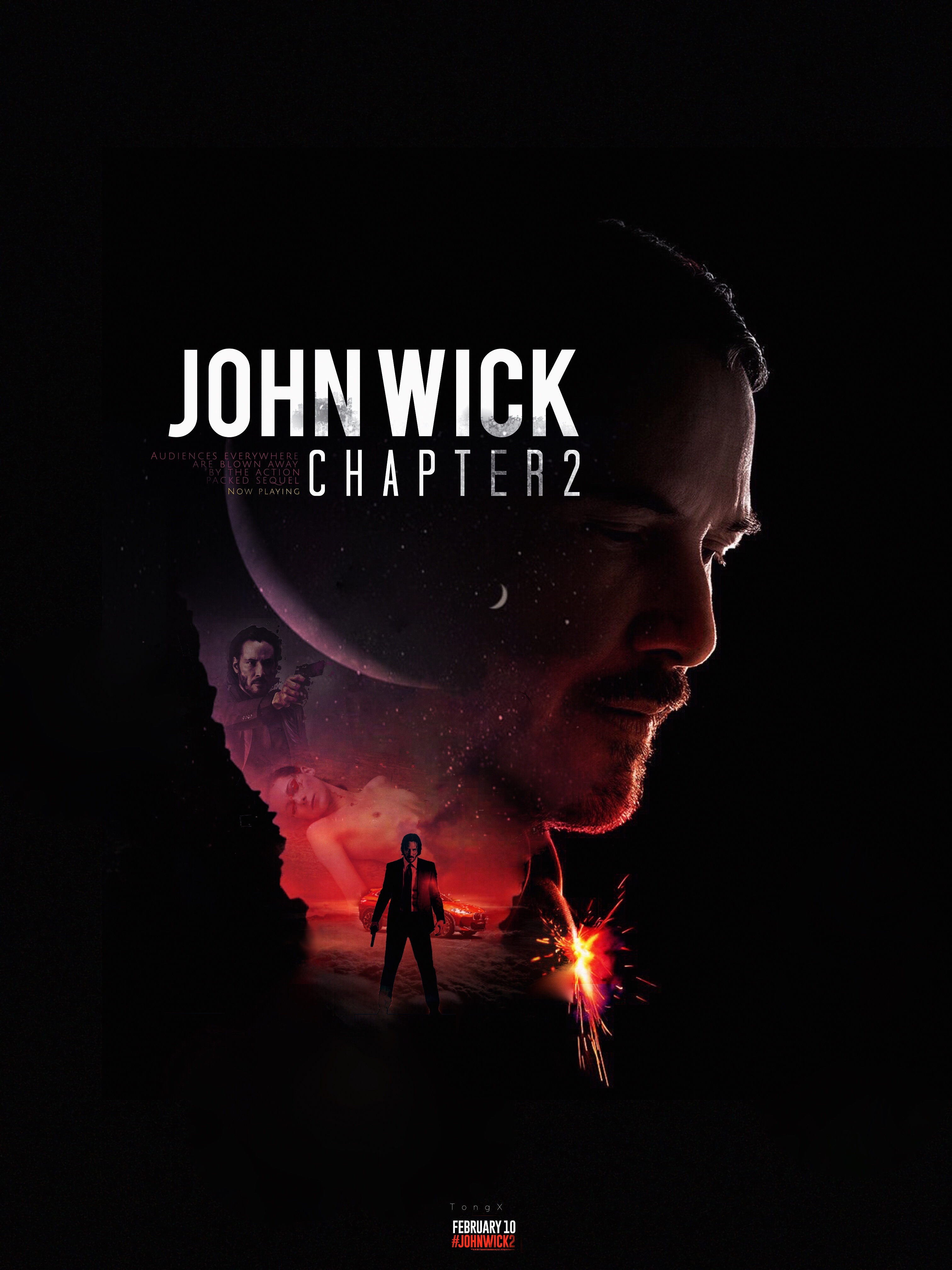 john wick 2 海报拼贴
