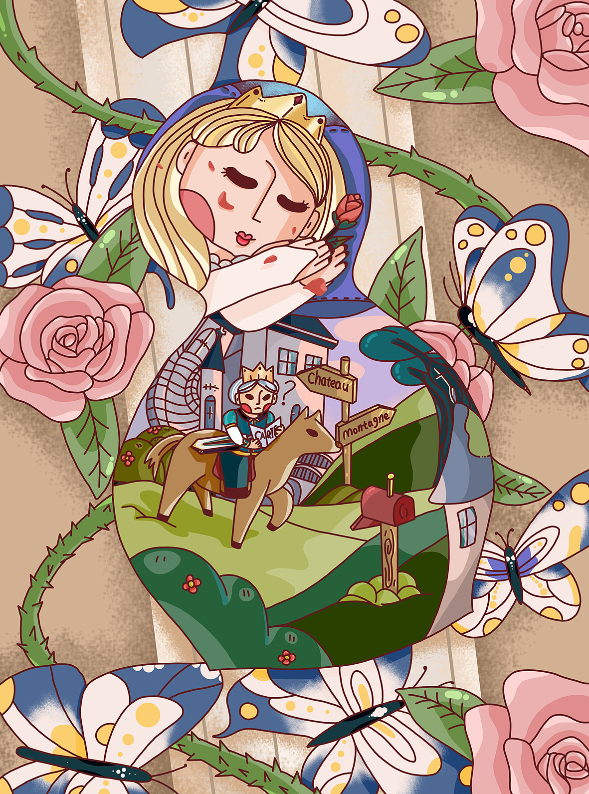 Conte de fées（图ZMjQwNDI2OTQ0） - 绘本 - 站酷设计师炸毛苗仔原创素材 - 站酷ZCOOL