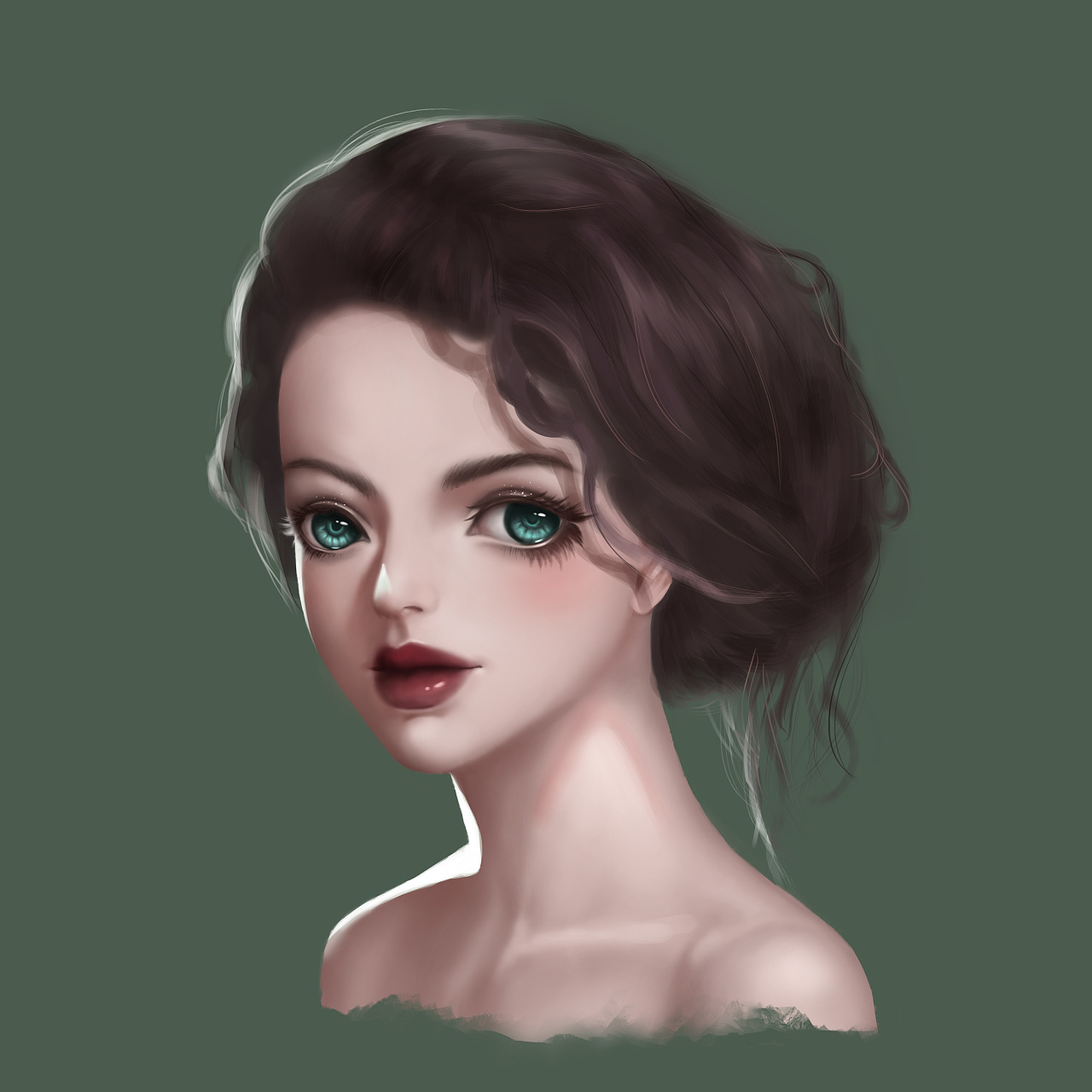 厚涂头像,肖像.练习大头