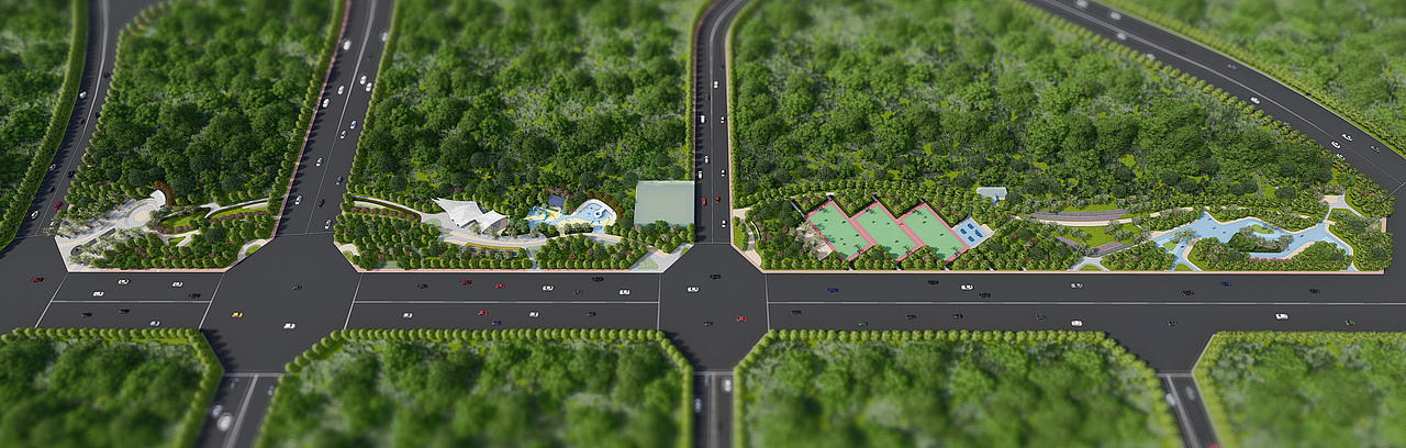 某市政公园效果图（图ZMTc0Mzk0MDA0） - 景观设计 - 站酷设计师沉默DCong原创素材 - 站酷ZCOOL