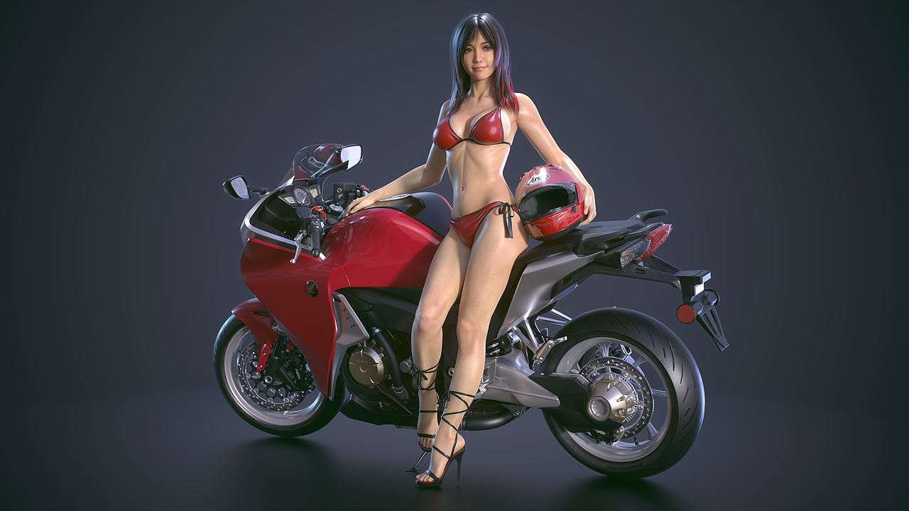 本田VFR1200F旅跑摩托车模型展示(原创)（图ZMjk2MTY0NzQ0） - 机械/交通 - 站酷设计师kazima原创素材 - 站酷ZCOOL