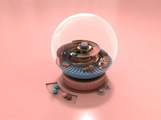 C4D/有魔法的水晶球