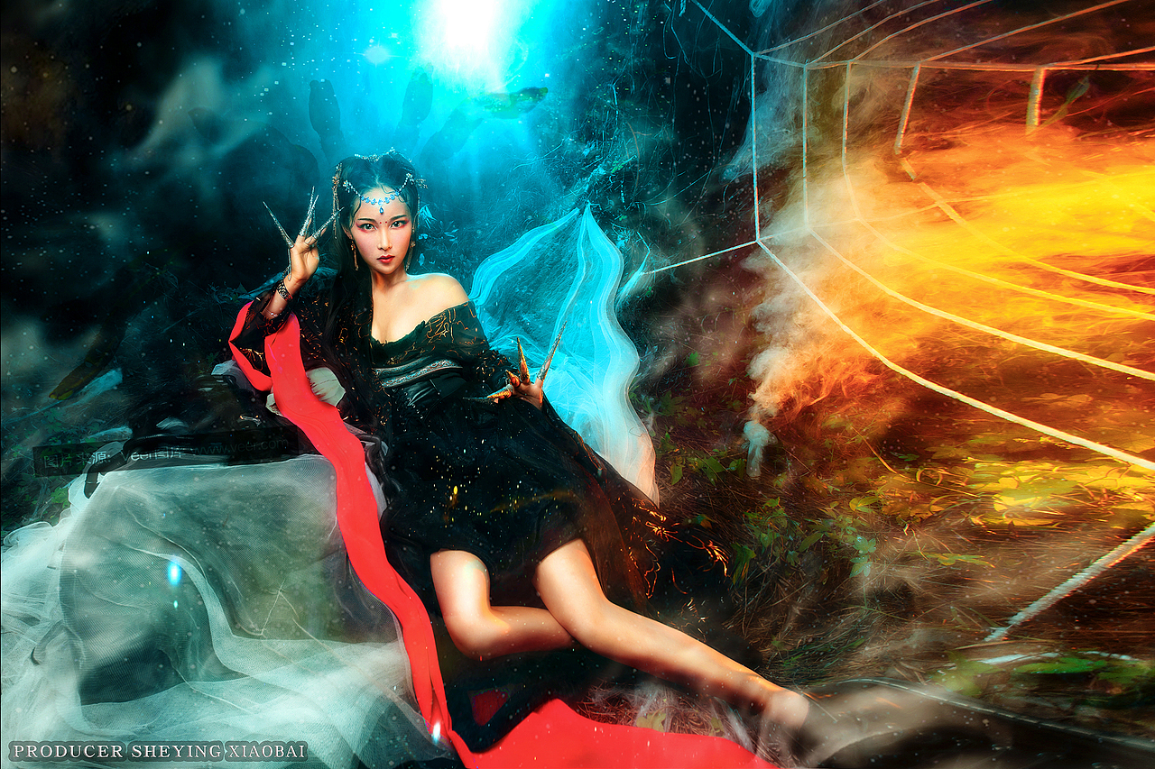 月光宝盒蜘蛛精十三娘|摄影|人像摄影|雾妖王是污妖王_原创作品-站酷