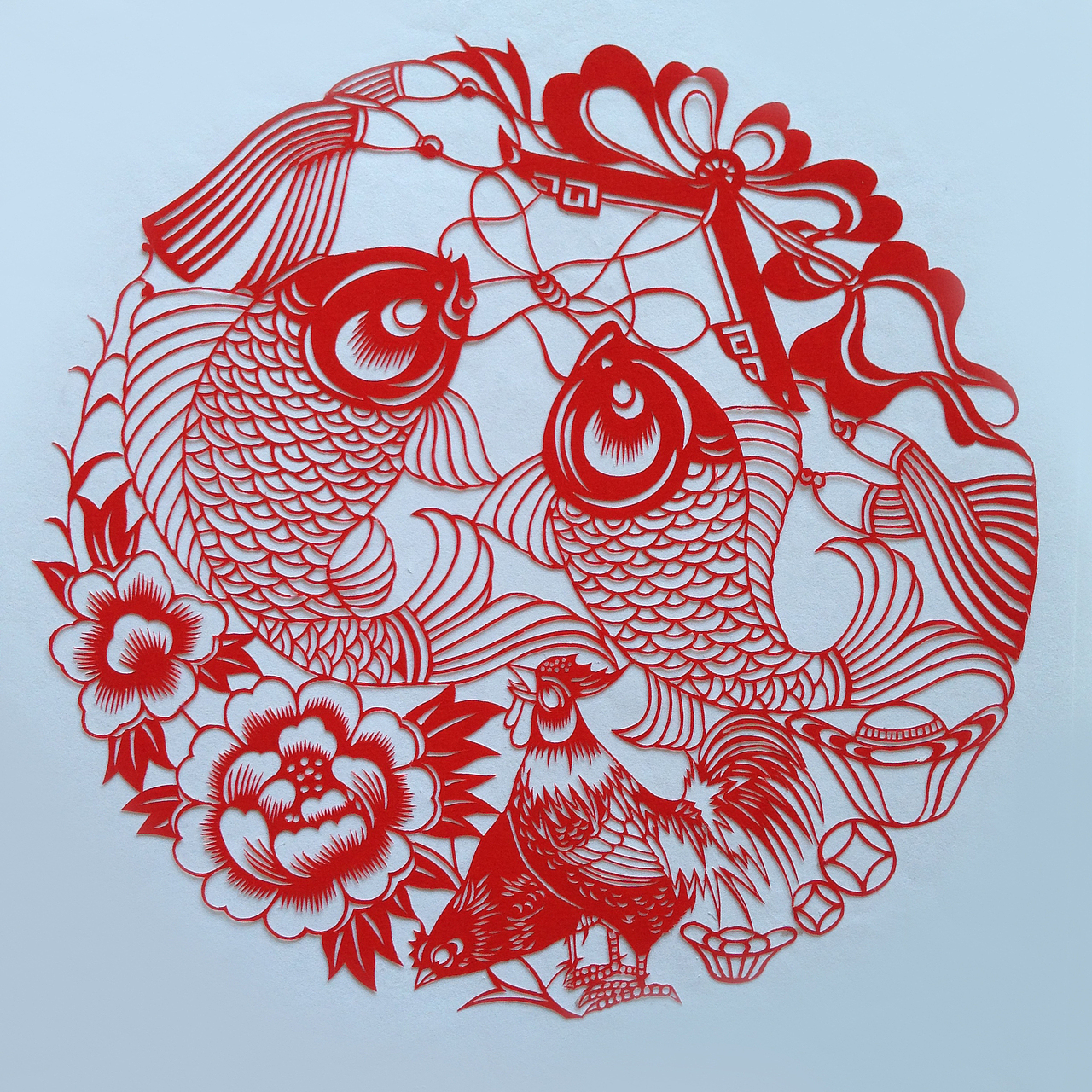 整理老爹的一些剪纸作品