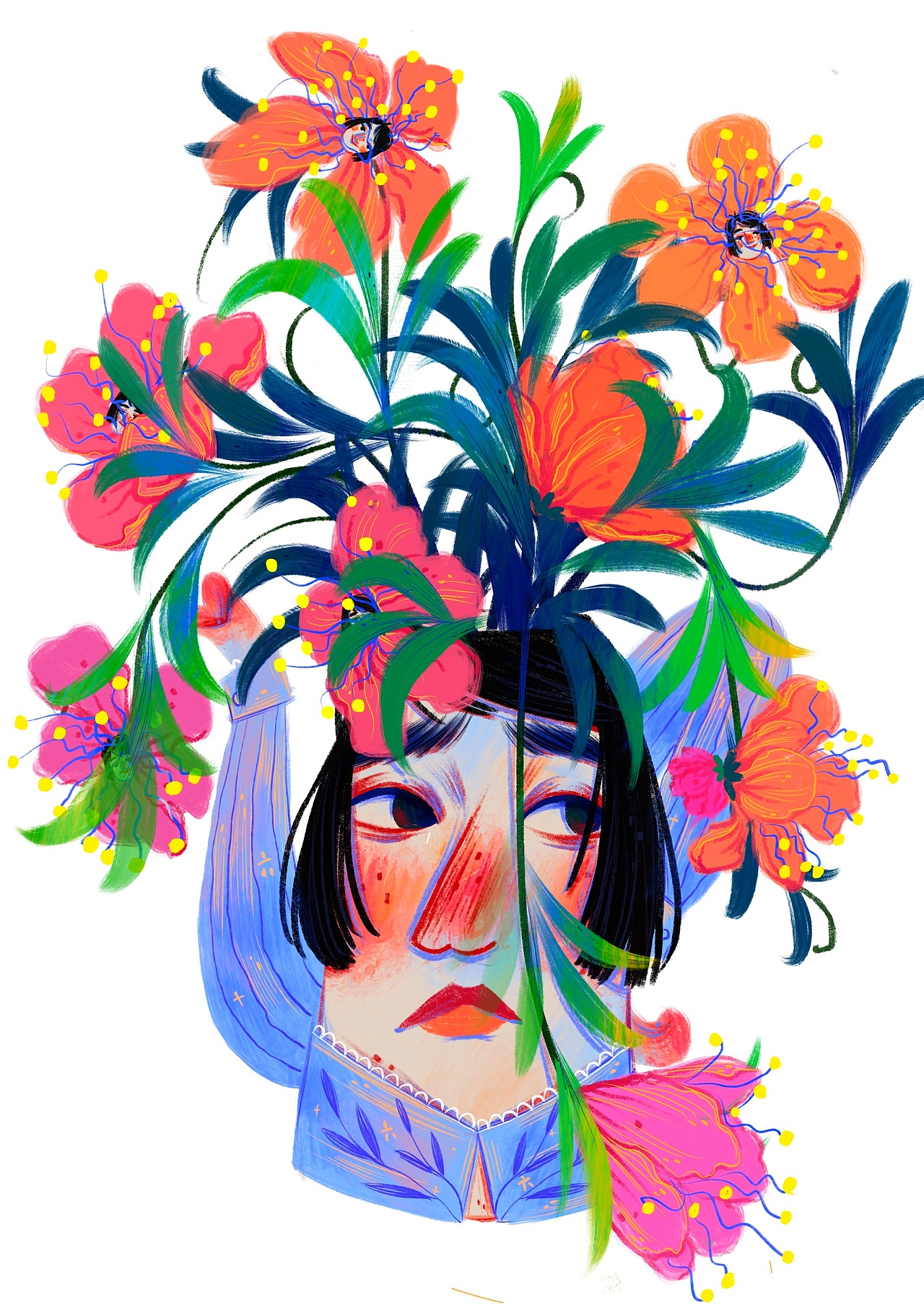 2021插画总结（图ZMjg2NzgwMDY4） - 商业插画 - 站酷设计师笑里风月原创素材 - 站酷ZCOOL