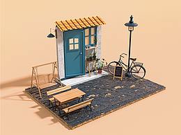  云邊有個(gè)小賣部 | 建模渲染