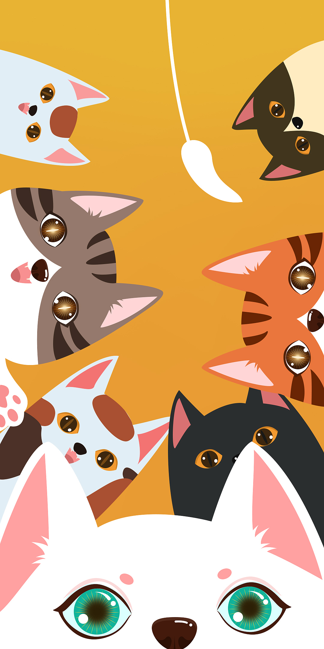 貓咪壁紙（圖ZMTU5NTUyMTcy） - 創(chuàng)作習(xí)作 - 站酷設(shè)計(jì)師蔣嬌原創(chuàng)素材 - 站酷ZCOOL