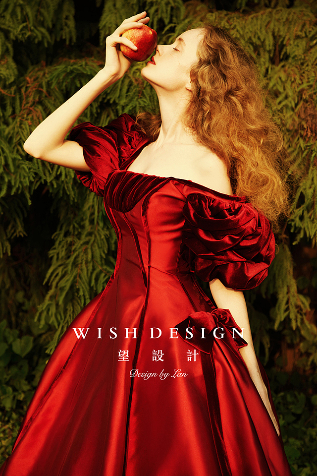 复古宫廷红礼服，兰奕婚纱童话系列（图ZMjMwNzQ3MDg0） - 正装/礼服 - 站酷设计师婚纱设计师兰奕原创素材 - 站酷ZCOOL