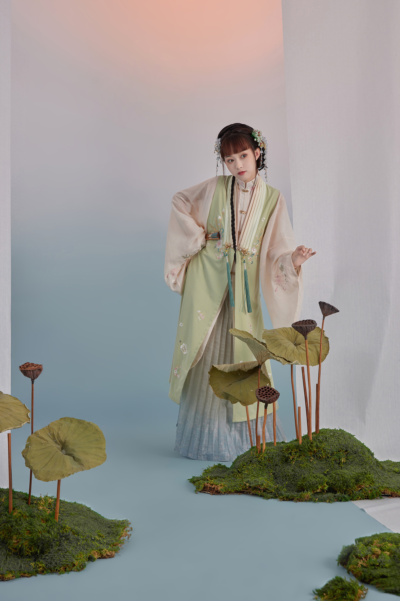 汉服设计| 青萝 明制比甲|服装|传统/民族服饰|一斤wx - 原创作品