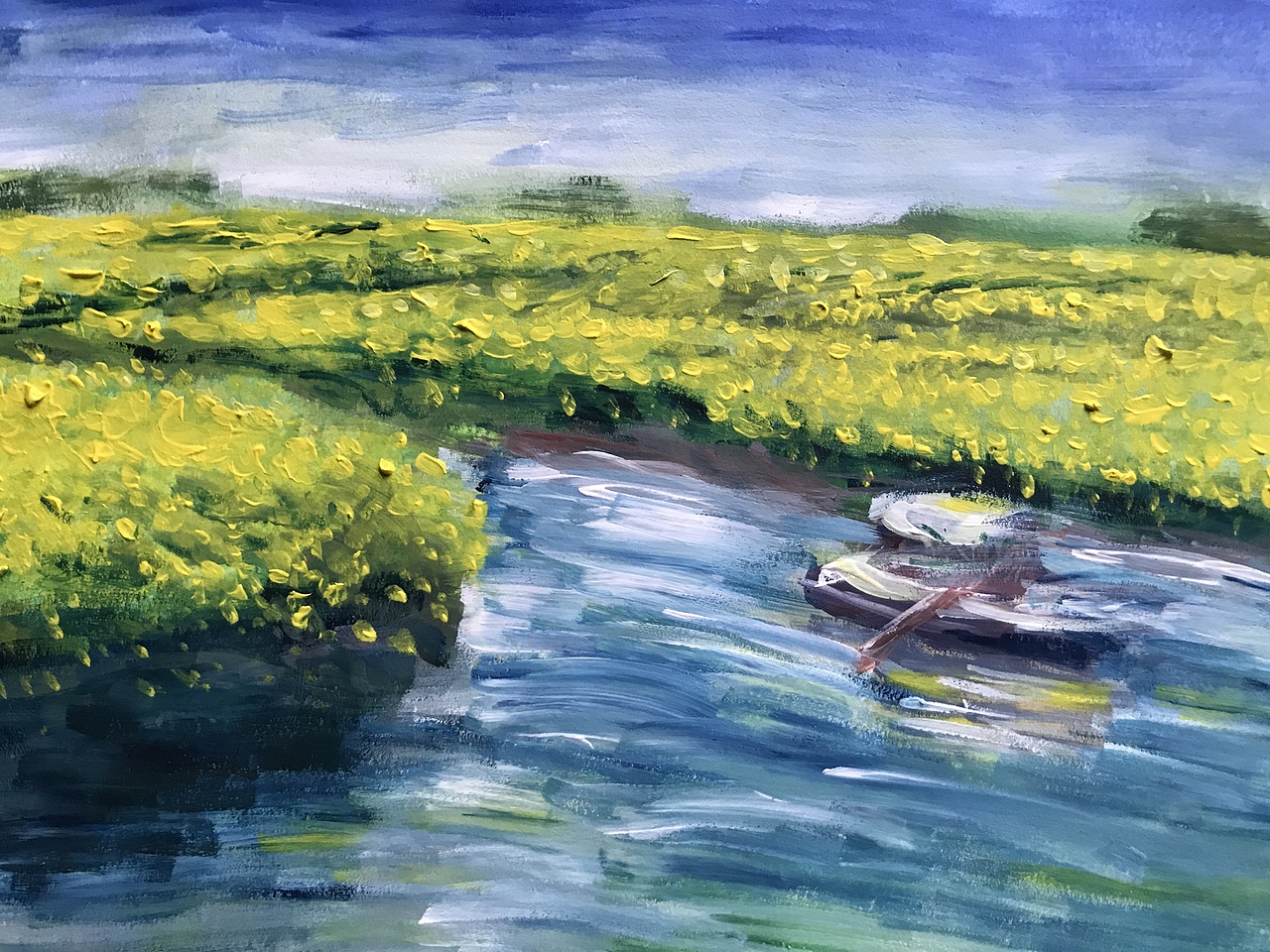 王同雨个人原创水粉画作品