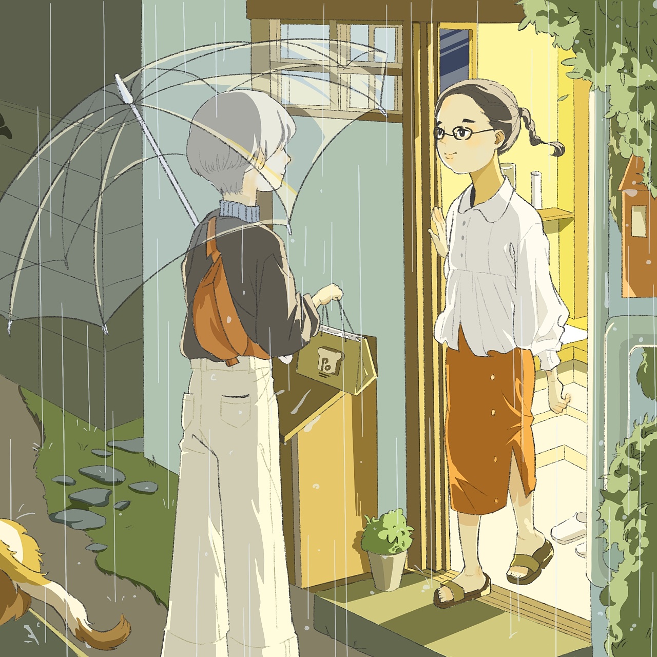 雨天|插画|艺术插画|hiroxun - 临摹作品 - 站酷 (zcool)