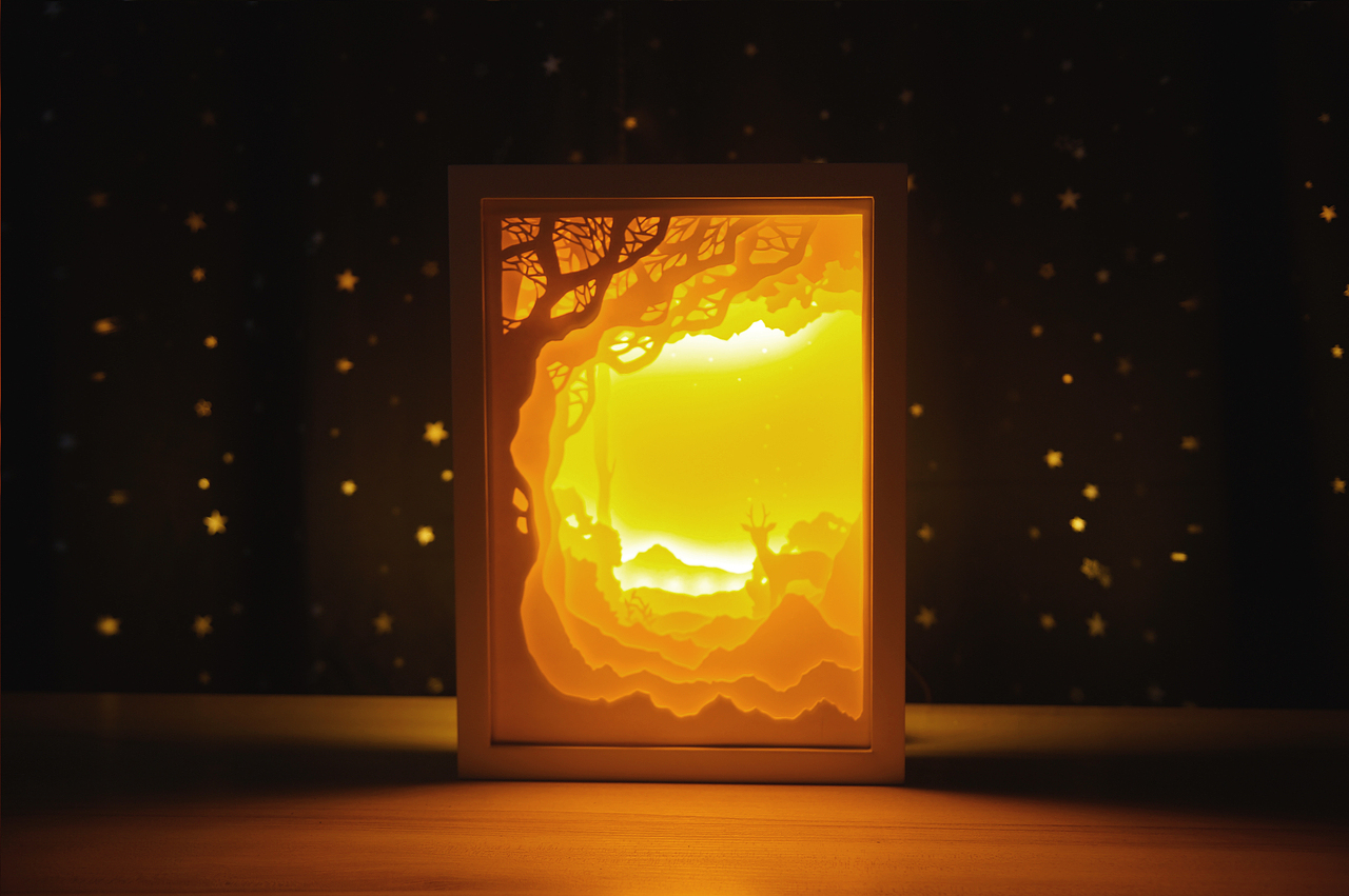 森林系列-鹿。亮灯状态