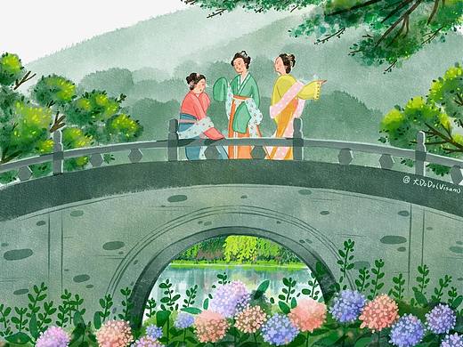 场景插画｜踏青2