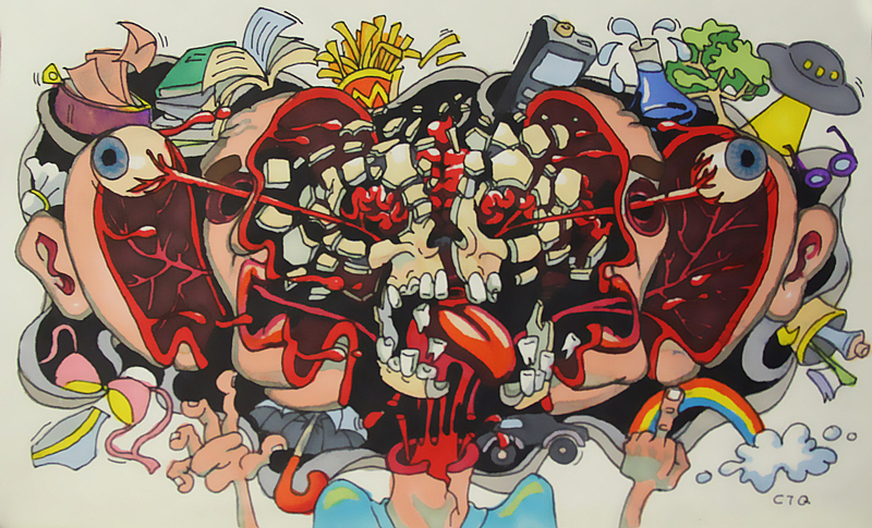 乱画|插画|艺术插画|氢氧化喵 - 原创作品 - 站酷 (zcool)