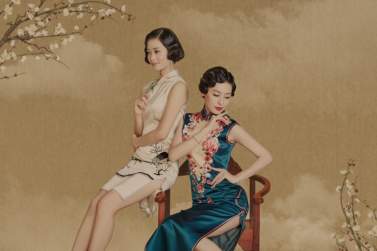 服装拍摄-某品牌旗袍礼服-中国风-新文人画摄影（第二弹）