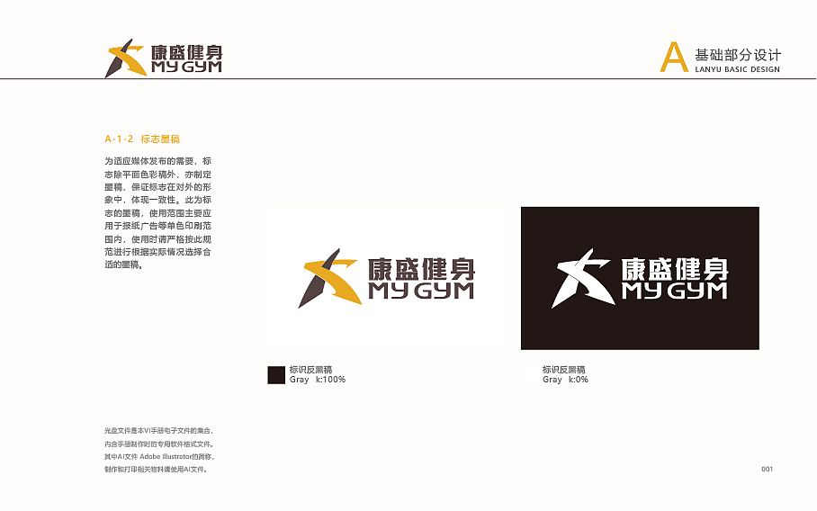 康盛健身品牌vi设计