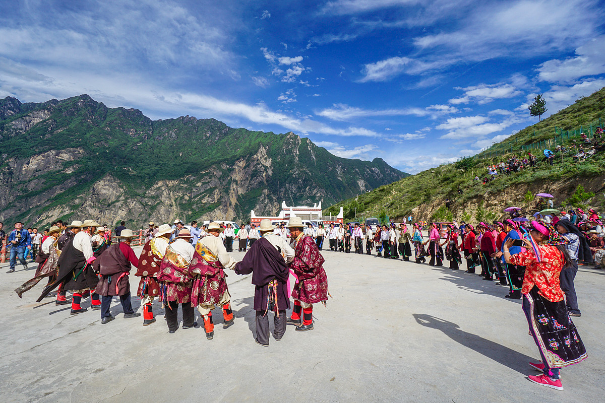 #神仙居所甲居藏寨#【跳锅庄】4