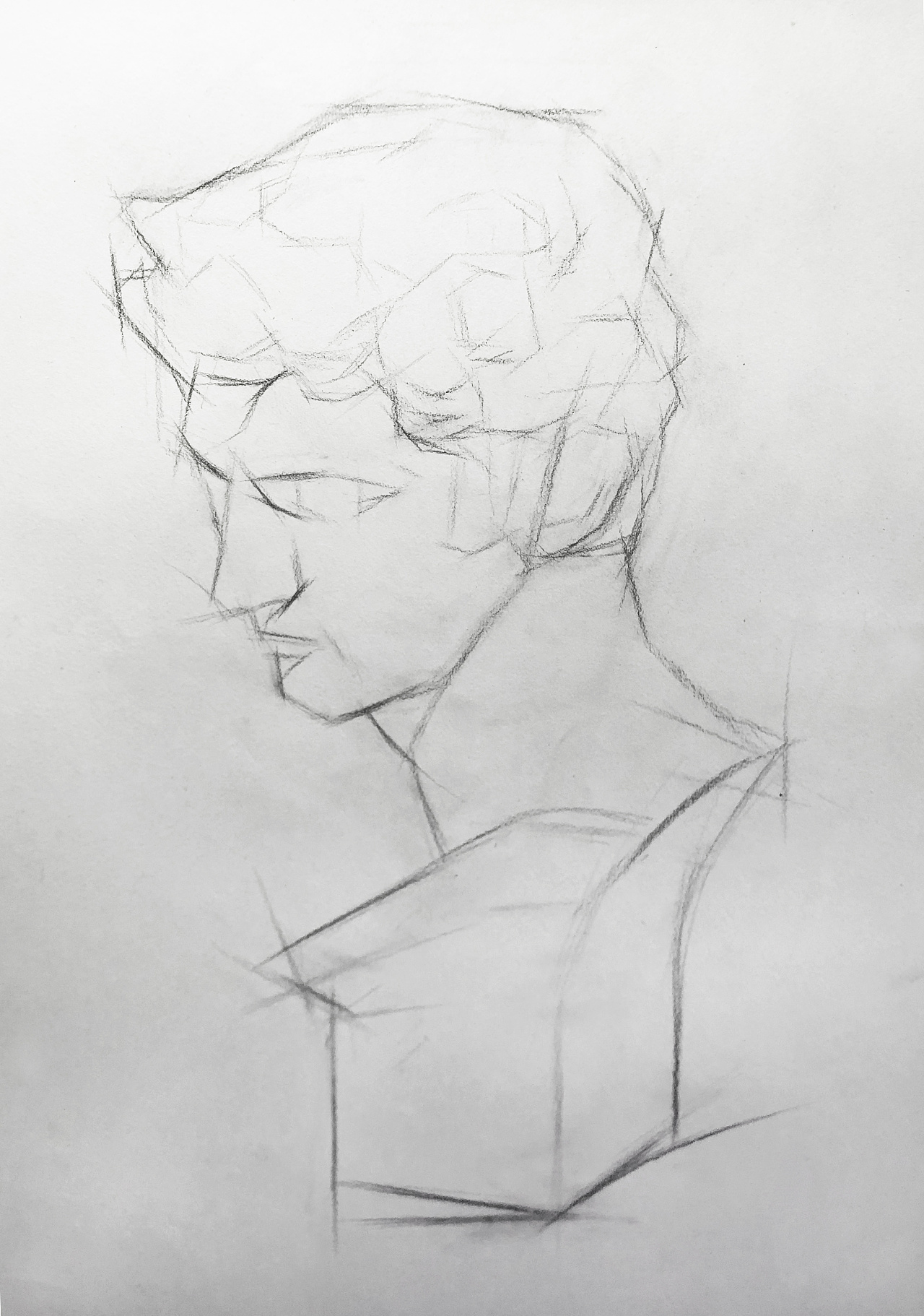 石膏像素描小卫