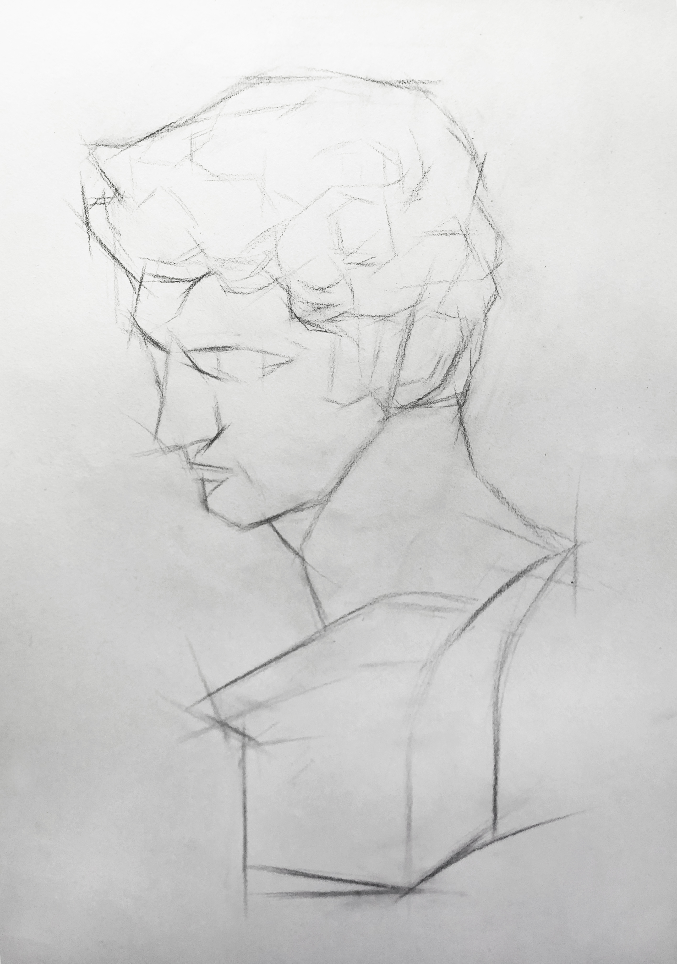 石膏像素描《小卫》