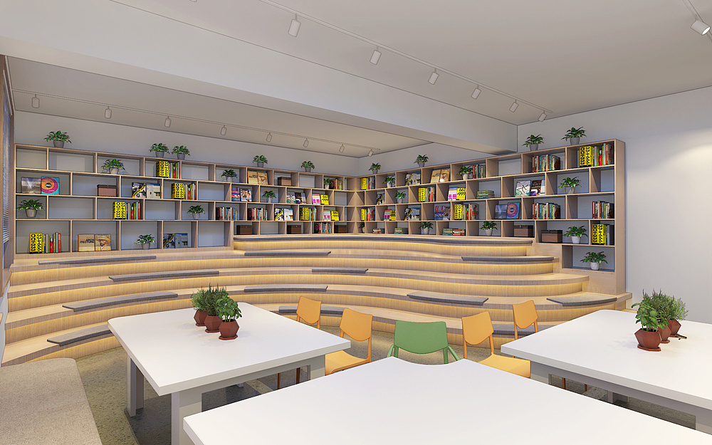 龙岗小学部多功能会议室 读书室