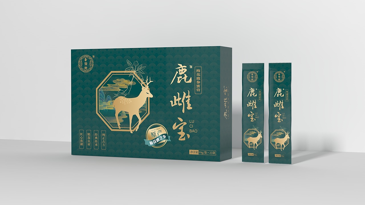 鹿雌宝包装设计