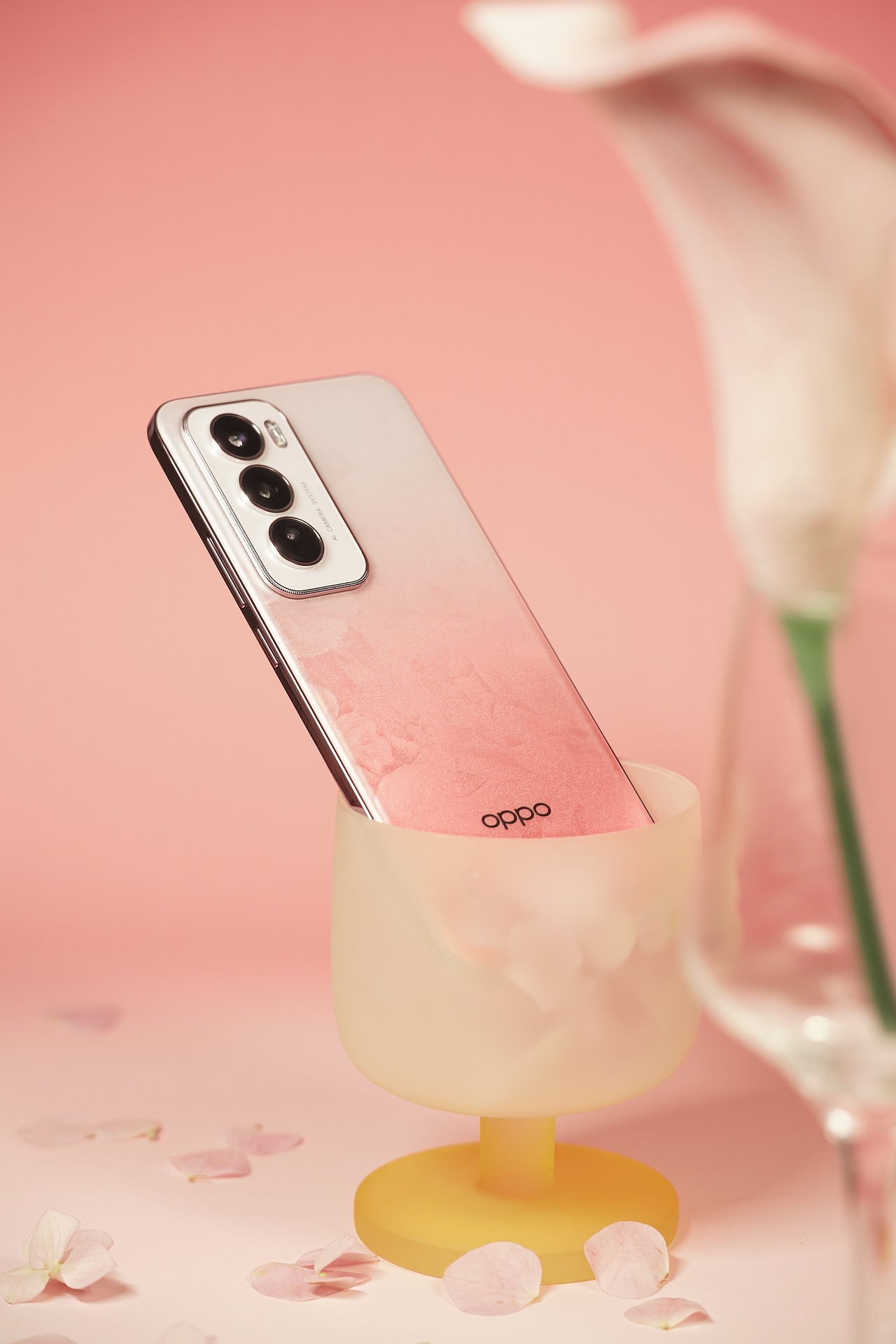 OPPO Reno12「柔和桃」图赏