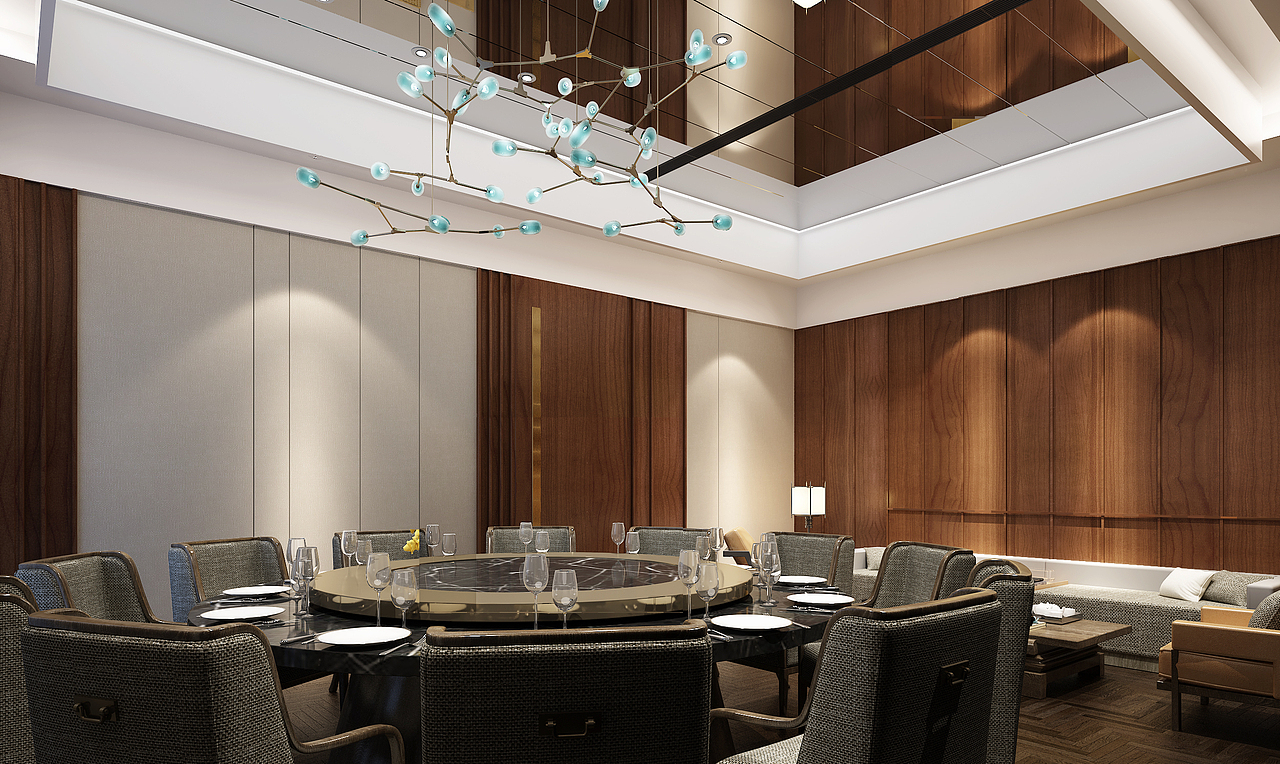 【二层餐厅】---------新中式餐厅（图ZMjMwNDgwOTY0） - 家装设计 - 站酷设计师liang007原创素材 - 站酷ZCOOL