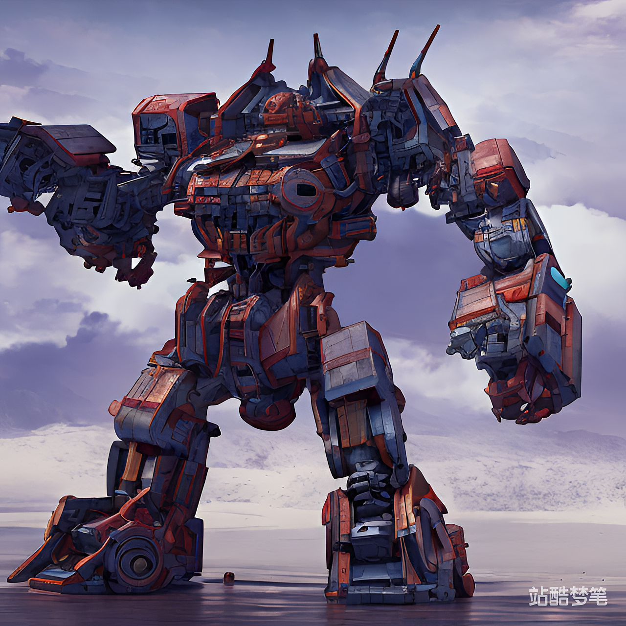 #站酷梦笔#变形金刚（图ZMzI3MTc4MjUy） - AI作品 - 站酷设计师zoeming110原创素材 - 站酷ZCOOL