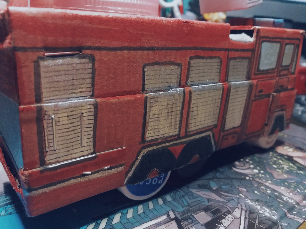 Blueblue要的手工《消防车》