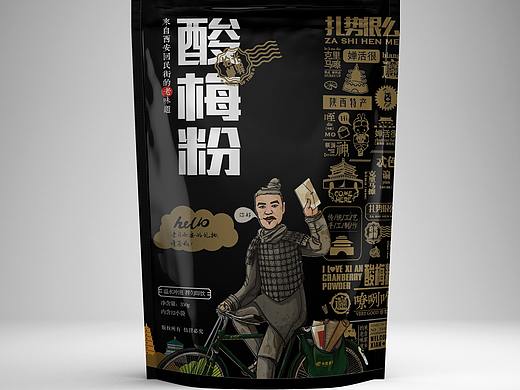 包装设计-酸梅粉特产包装设计