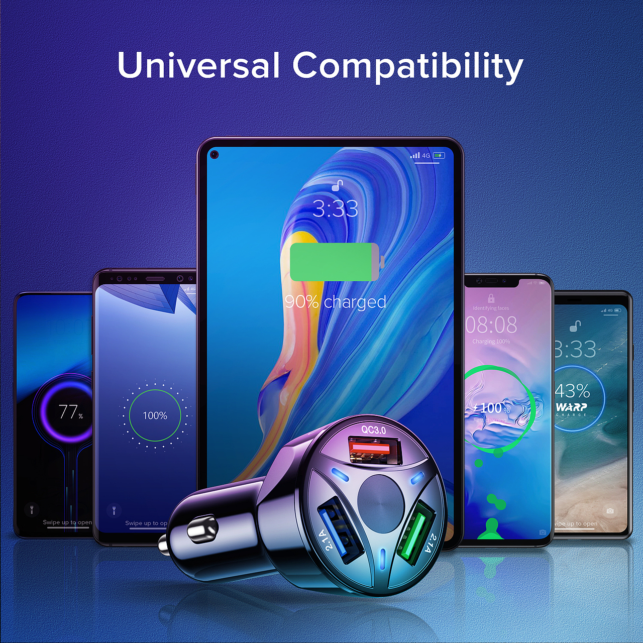 3C数码 数显车充 速卖通主副图