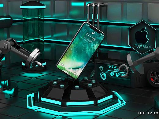iPhone X C4D三维创意设计