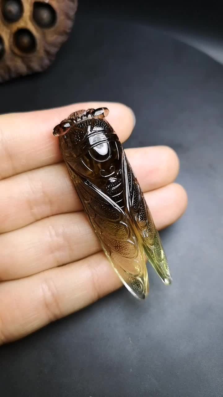 巧夺天工，手工雕刻蝉（图ZMTcyOTY4NDMy） - 首饰设计 - 站酷设计师Z57807671原创素材 - 站酷ZCOOL