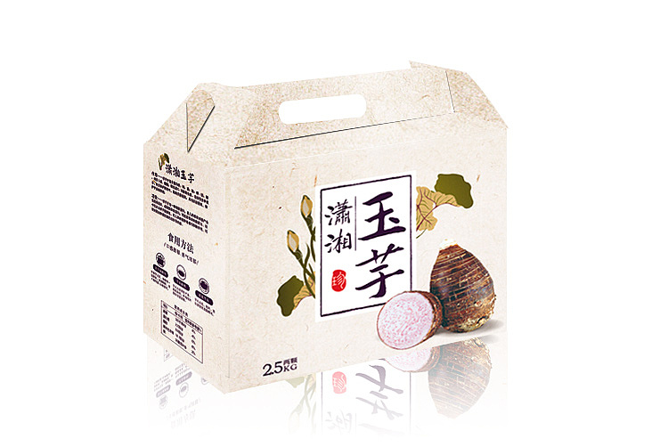 芋头包装设计 纸箱