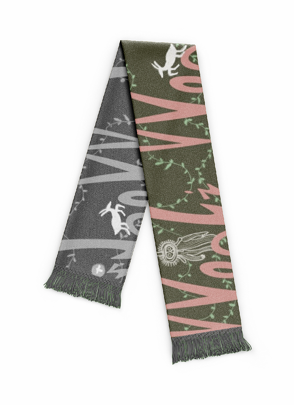 将品牌logo和澳洲主题文化融合,
我们将看到阿南古人朝圣时的鼓点舞,<br>听到亘古吹响的号角,<br>还有被狩猎时不慌不忙在乌鲁鲁下奔跑的鹿王。<br>以上如果还不足以构成设计(插画)理由,<br>那便再加上如同惊雷响彻历史长空的文字:<br>WooliWooli。