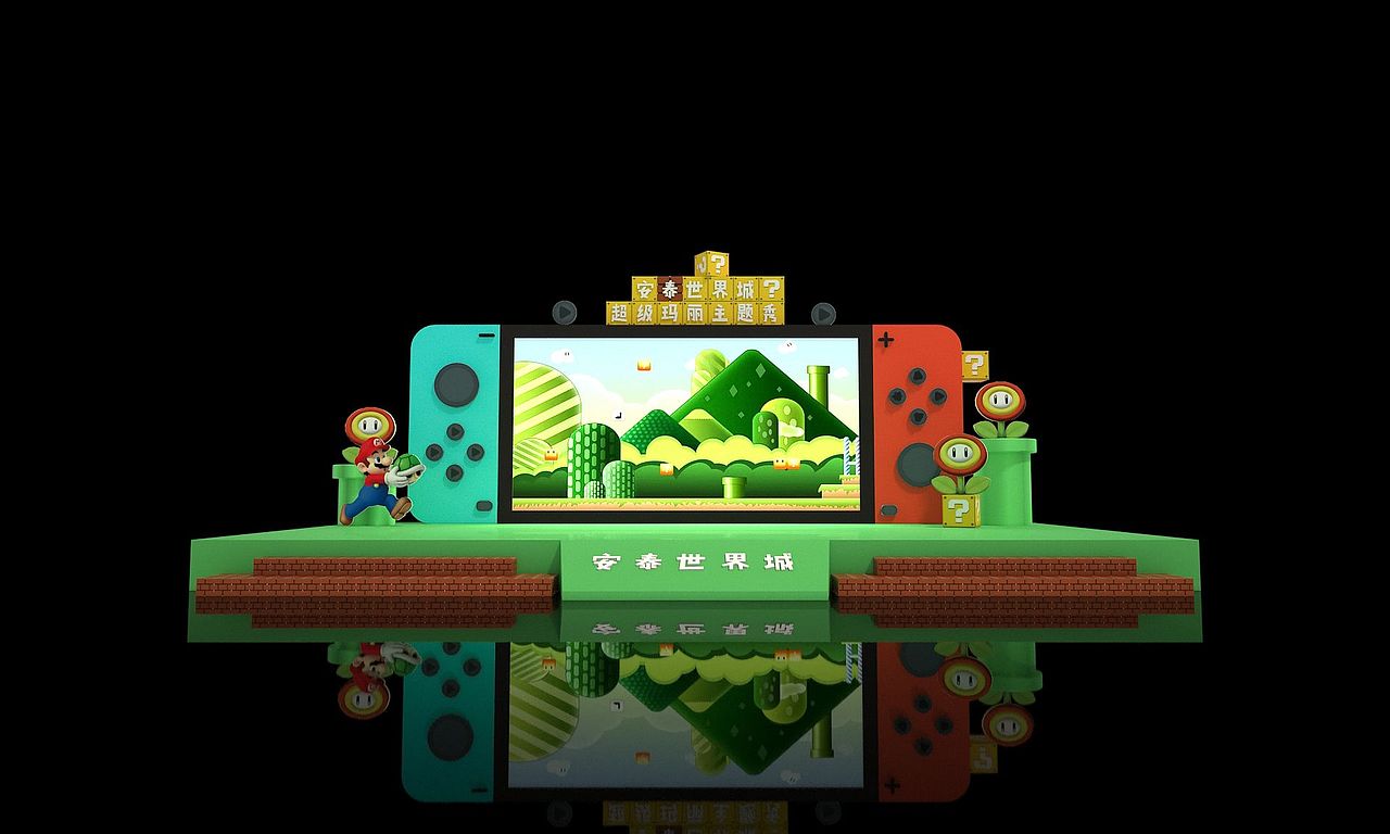 超级马里奥主题美陈