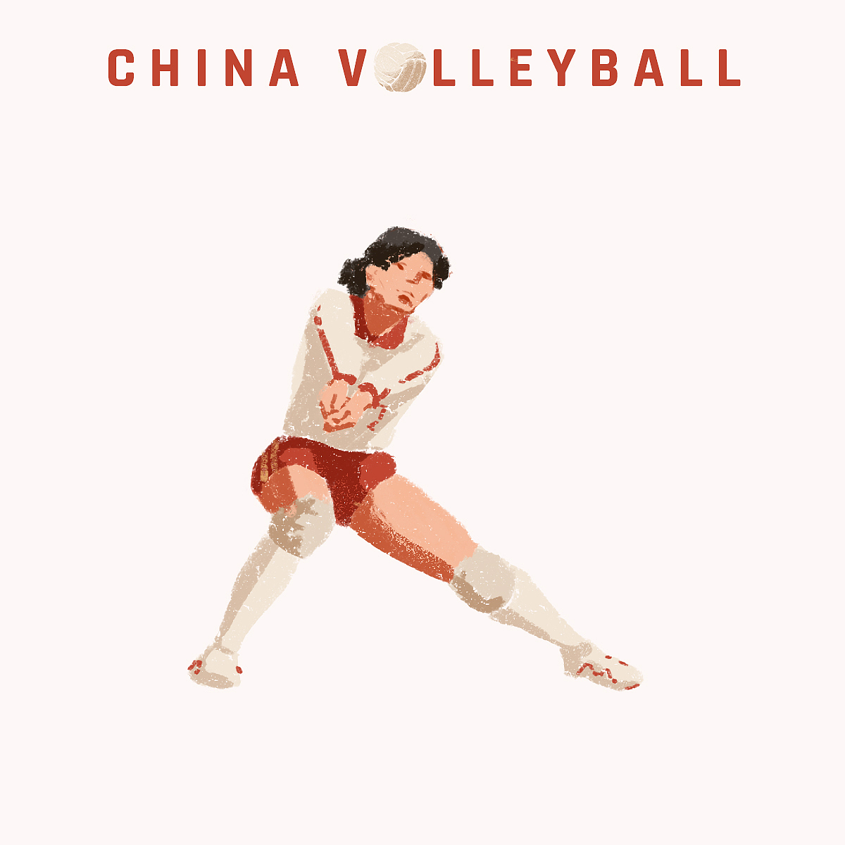 中國女排（圖ZMjI2OTA4OTg0） - 商業(yè)插畫 - 站酷設(shè)計師明添加Tianjia原創(chuàng)素材 - 站酷ZCOOL