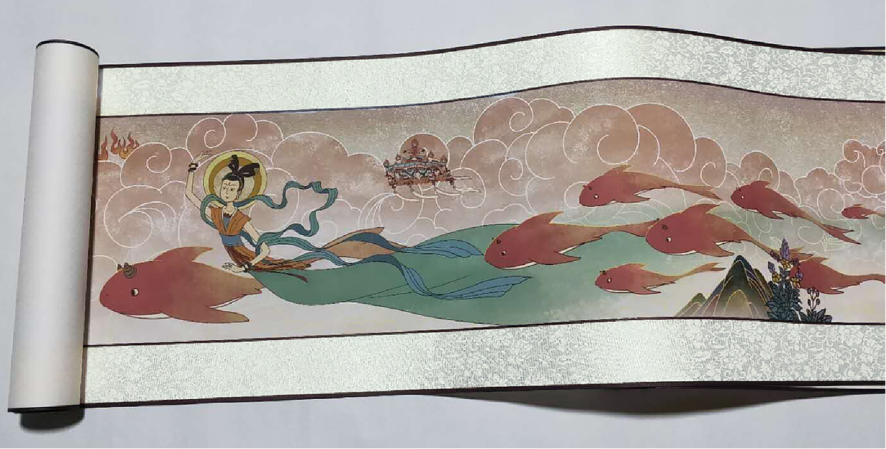 女娃补天26米长图（图ZMjI1ODk1Mzg0） - 商业插画 - 站酷设计师LeoKong大儿童原创素材 - 站酷ZCOOL