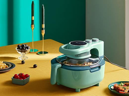 小熊空气炸锅炸薯条机场景