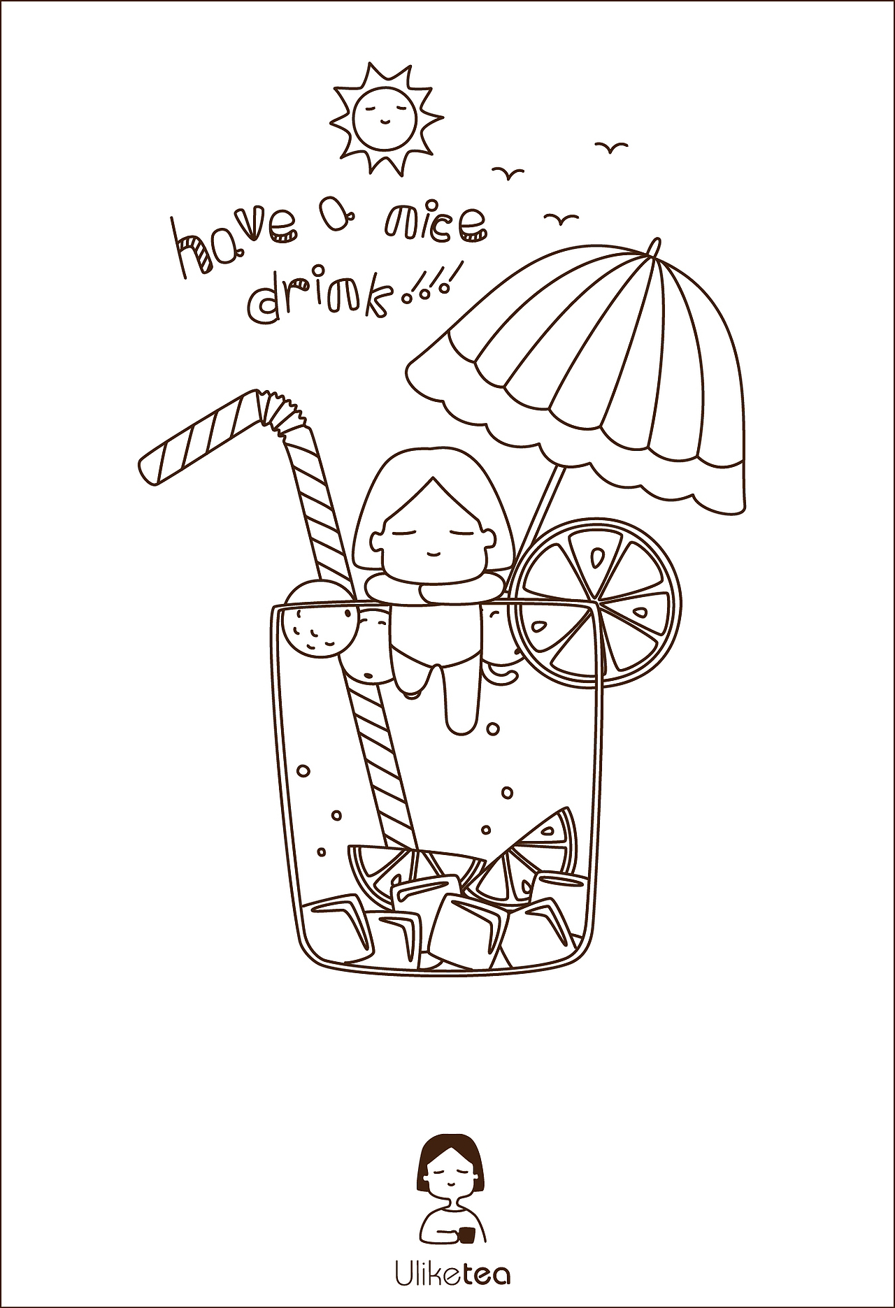 茶饮品牌插画第二阶段 ( ＿ ＿)ノ｜（图ZNjMyMDM3MDQ=） - 商业插画 - 站酷设计师SANQER原创素材 - 站酷ZCOOL
