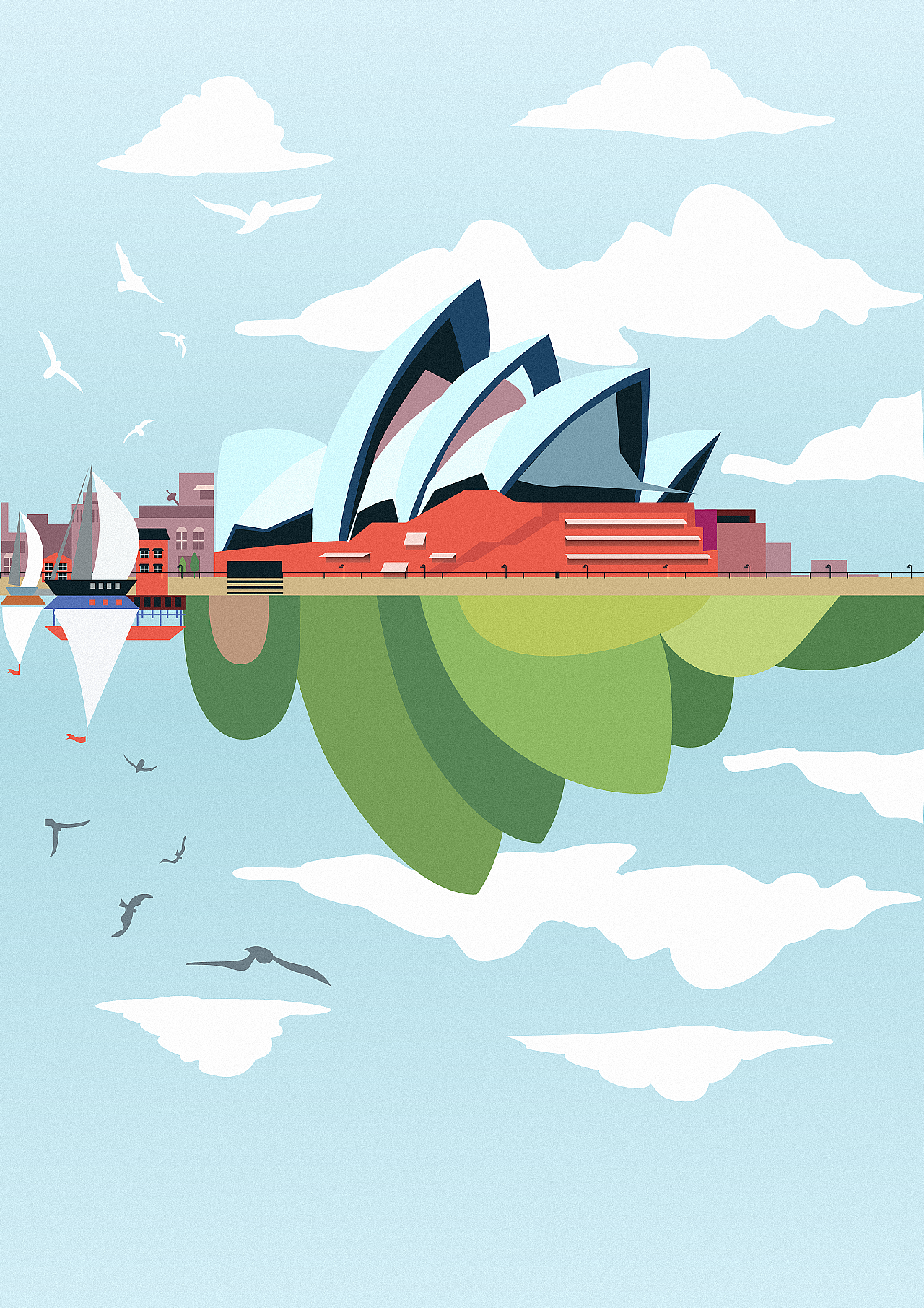 城市（矢量插画）