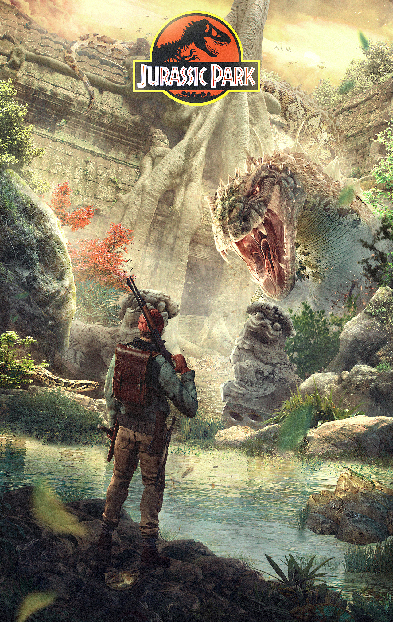 合成海报练习【侏罗纪公园】（图ZMTYyMDIyNjk2） - 海报 - 站酷设计师板栗暴击原创素材 - 站酷ZCOOL