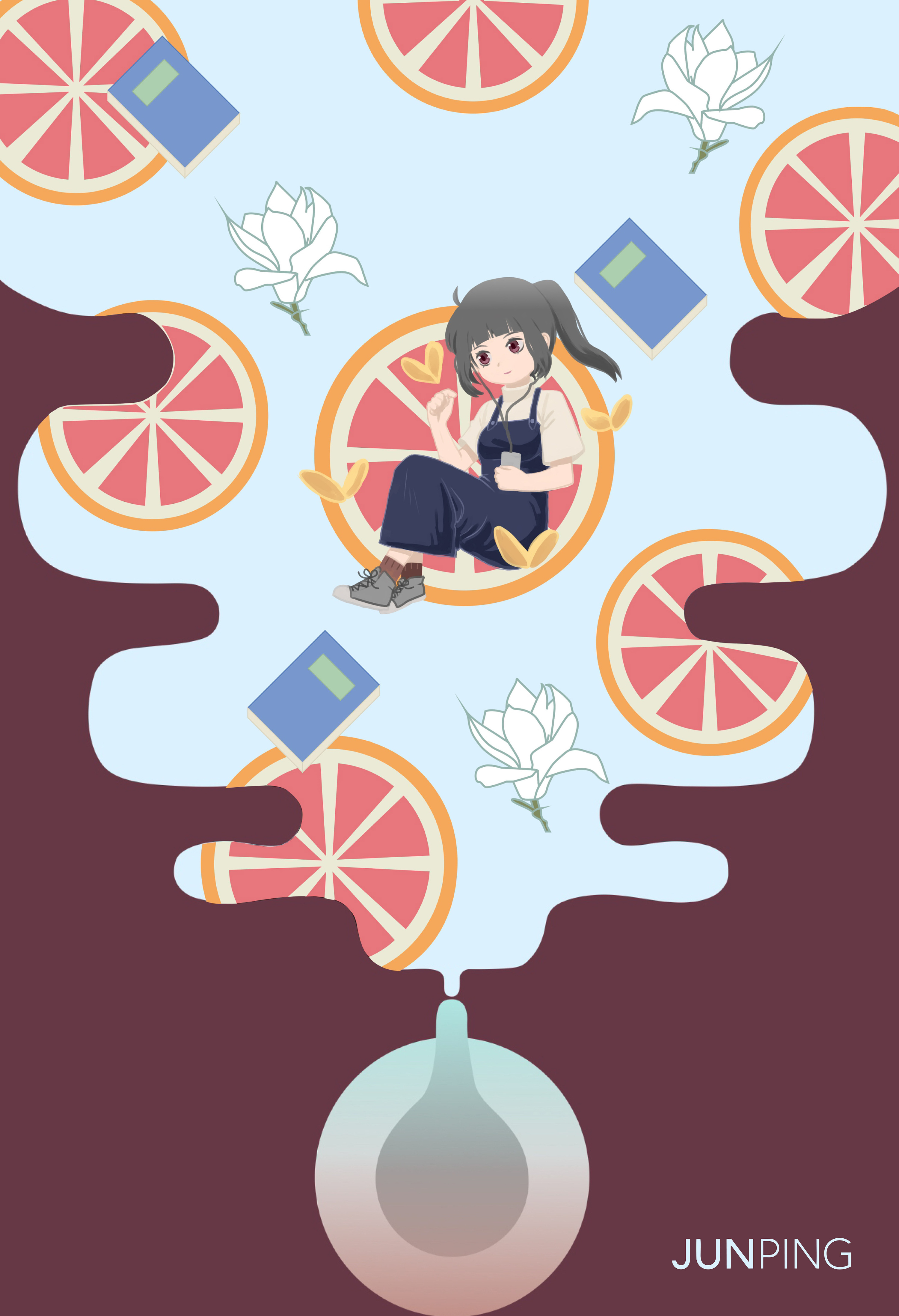 大二大广赛-俊平洁面泡沫海报