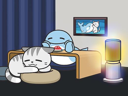 【微信表情】鲸喵的冬日美食约会篇