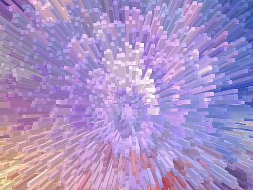 3D颗粒凸出效果海报