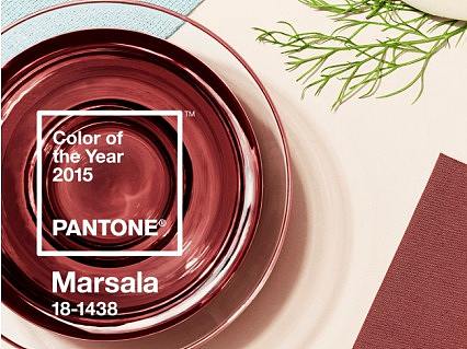 Pantone彩通2015年度代表色:PANTONE 18-1438 Marsala 玛萨拉酒红