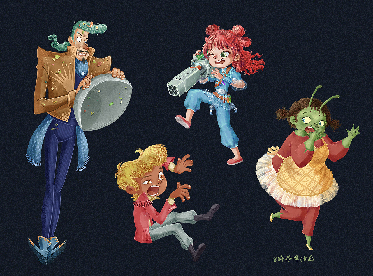 头疼的晚餐【插画】