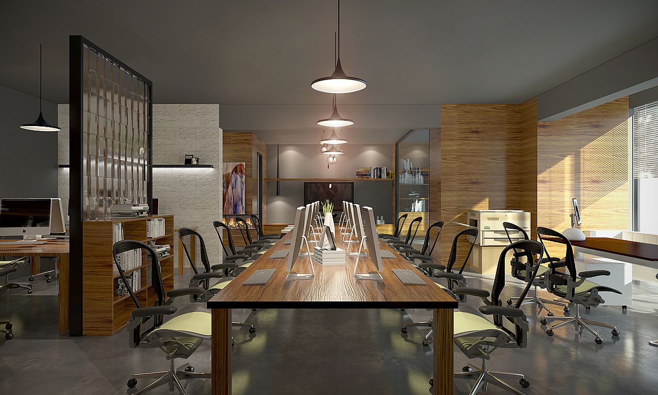 重庆KST办公室效果图方案